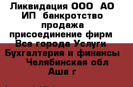 Ликвидация ООО, АО, ИП, банкротство, продажа, присоединение фирм - Все города Услуги » Бухгалтерия и финансы   . Челябинская обл.,Аша г.